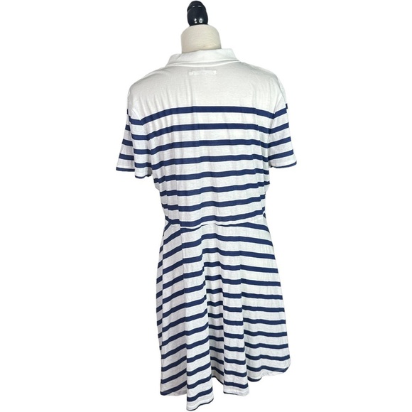 Anthropologie Avec Les Filles Soft 100% Cotton Stripe Button Dress XL - Picture 3 of 10